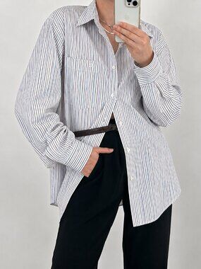 Christian Dior Vintage 80s Pinstripe Shirt
